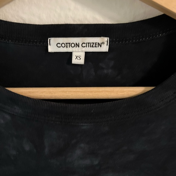 Cotton Citizen Lisbon Dress Graphite Tie Dye Gray Ruched Side XS Oasis Dawn - Picture 5 of 6